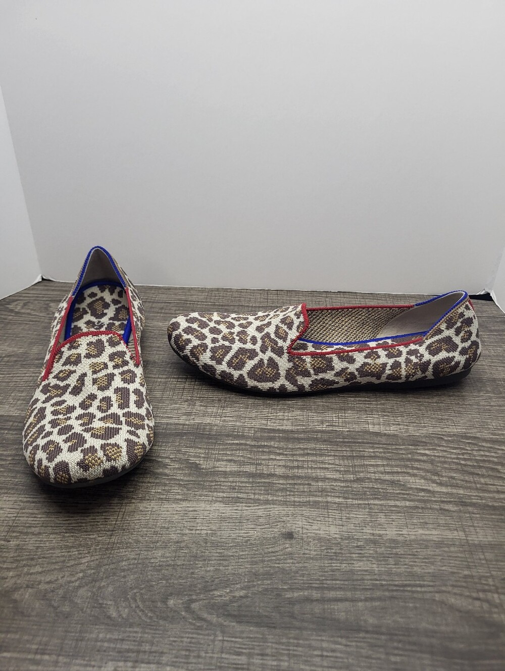 Rothy's The Loafer Flats Loafers Shoes Womens Size 10 US 40.5 EU Beige Cheetah